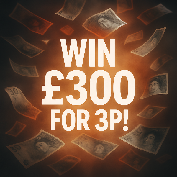 Win £300 for 3p