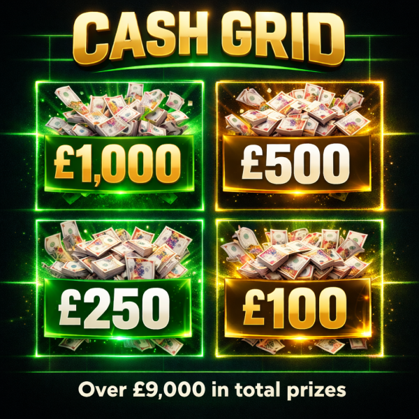 Cash Grid - £250 End Prize