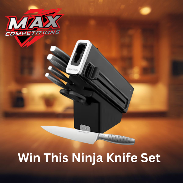 Win This Ninja StaySharp Stainless 6-Piece Knife Set & Wood Block
